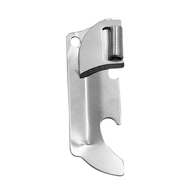 Abrelatas Manual de acero inoxidable para botellas, herramienta de cocina, abridor de botellas de mano, resistente para acampar, Picnic al aire libre,