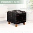 thumbnail image 3 of Jiueut Deer American Flag Green Camo Print Ottoman Cover, Comfortable Foot Stool Sofa Slipcovers Washable Covers for Cube Footrest Stool with Elastic Bottom, 3 of 7