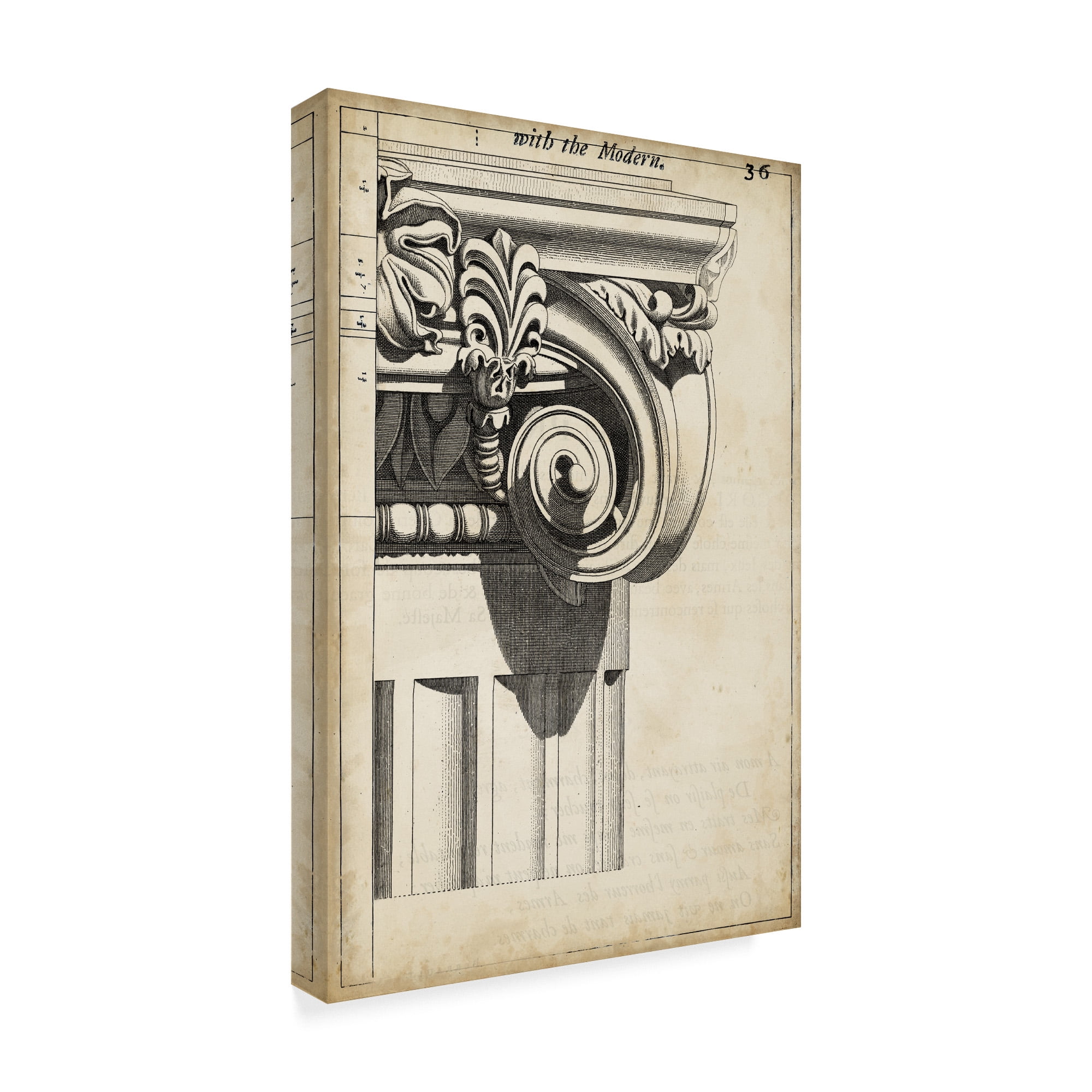 Trademark Fine Art 'Architectural Composition III' Canvas Art by Vision Studio