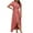 Red, variant on Nrmvnmi Women's Summer Wrap Maxi Dress Casual Boho Floral V Neck Short Sleeve Tie Waisted High Low Ruffle Flowy Split Beach Long Dresses Green LMothers Day Gifts