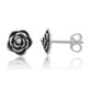 thumbnail image 1 of SilverCloseOut Sterling Silver Aretes de Flores Rosas Florecientes para Adolescentes Flor, 1 of 5