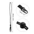 thumbnail image 2 of Badge Lanyard with Sling Clip, Adjustable Necklace Cord Strap Metal Clasp for Keys Whistle, Black 3 Pack, 2 of 5