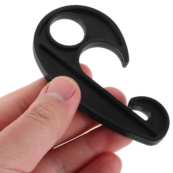 OULII 20Pcs Plastic Wire Hook for Car Tarpaulin Sunshade Tent Camping Accessories Black