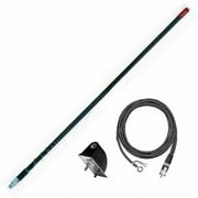 FIRESTIK - LG4M2-B TUNEABLE 4 FOOT 100 WATT SIDE MOUNT CB ANTENNA KIT WITH 17' NO-GROUND COAX CABLE IN BLACK
