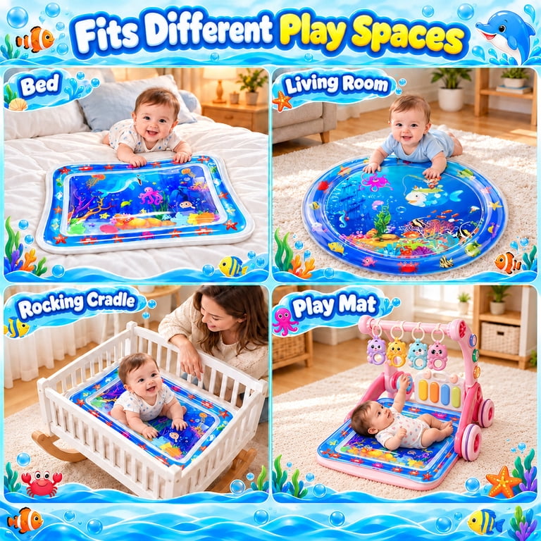 Wonderstone 2-Pack Water Play Mats, 30" & 40" Round photo 3
