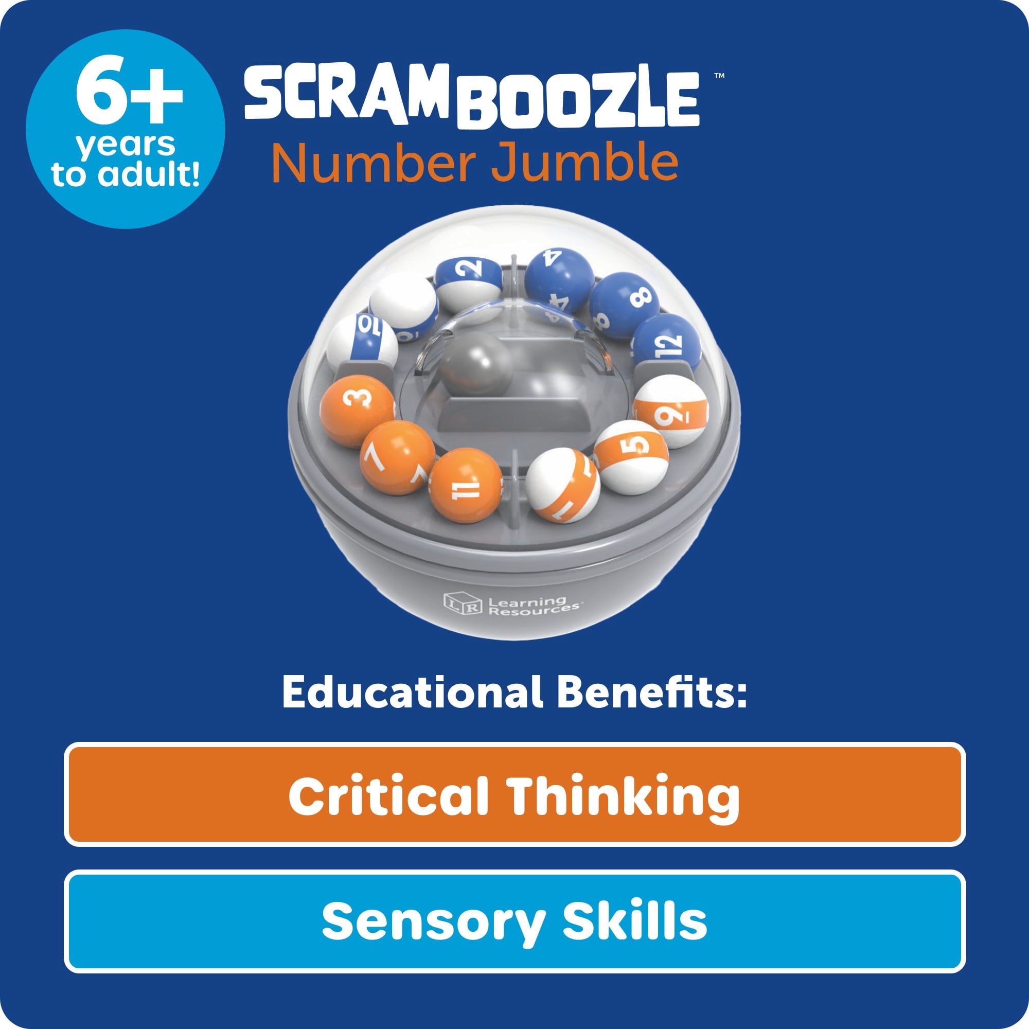 Learning Resources Scramboozle Number Jumble - Brain Teasers for Kids and Adults, Ages 6+