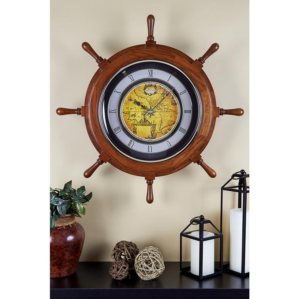 Rhythm 4MH817WD06 Voyager Classic Musical Wall Clock