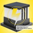 thumbnail image 3 of Matsuzay Pilar de luz solar Jardín al aire libre Paisaje Lámpara ajustable Impermeable Inalámbrico Recargable Iluminación Patio trasero Paisajismo Iluminación y accesorios Matsuzay HA072792-00B, 3 of 6