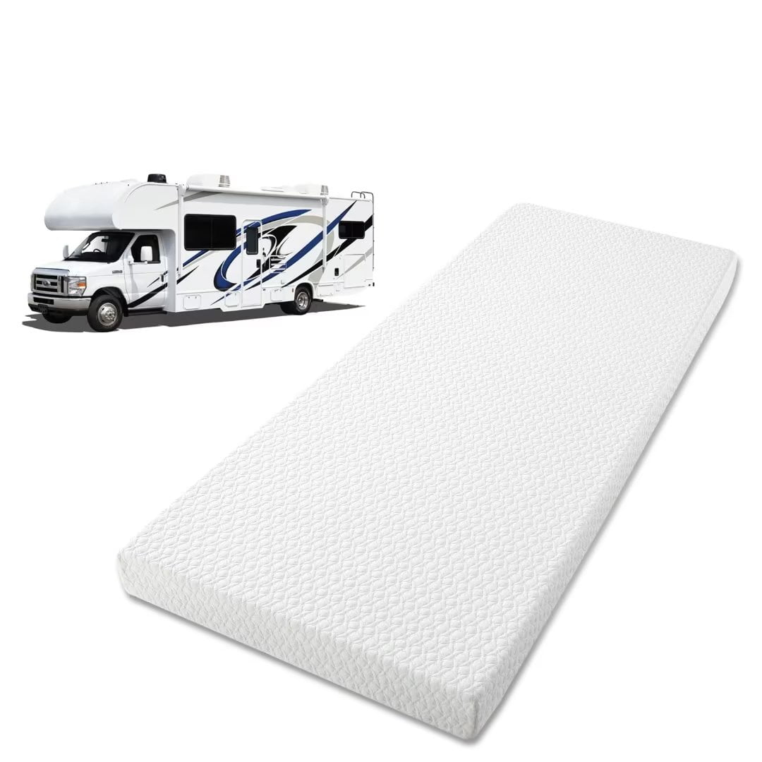 RV ThreeQuarter Mattress Topper 4 Inch Memory Foam Mattress Topper