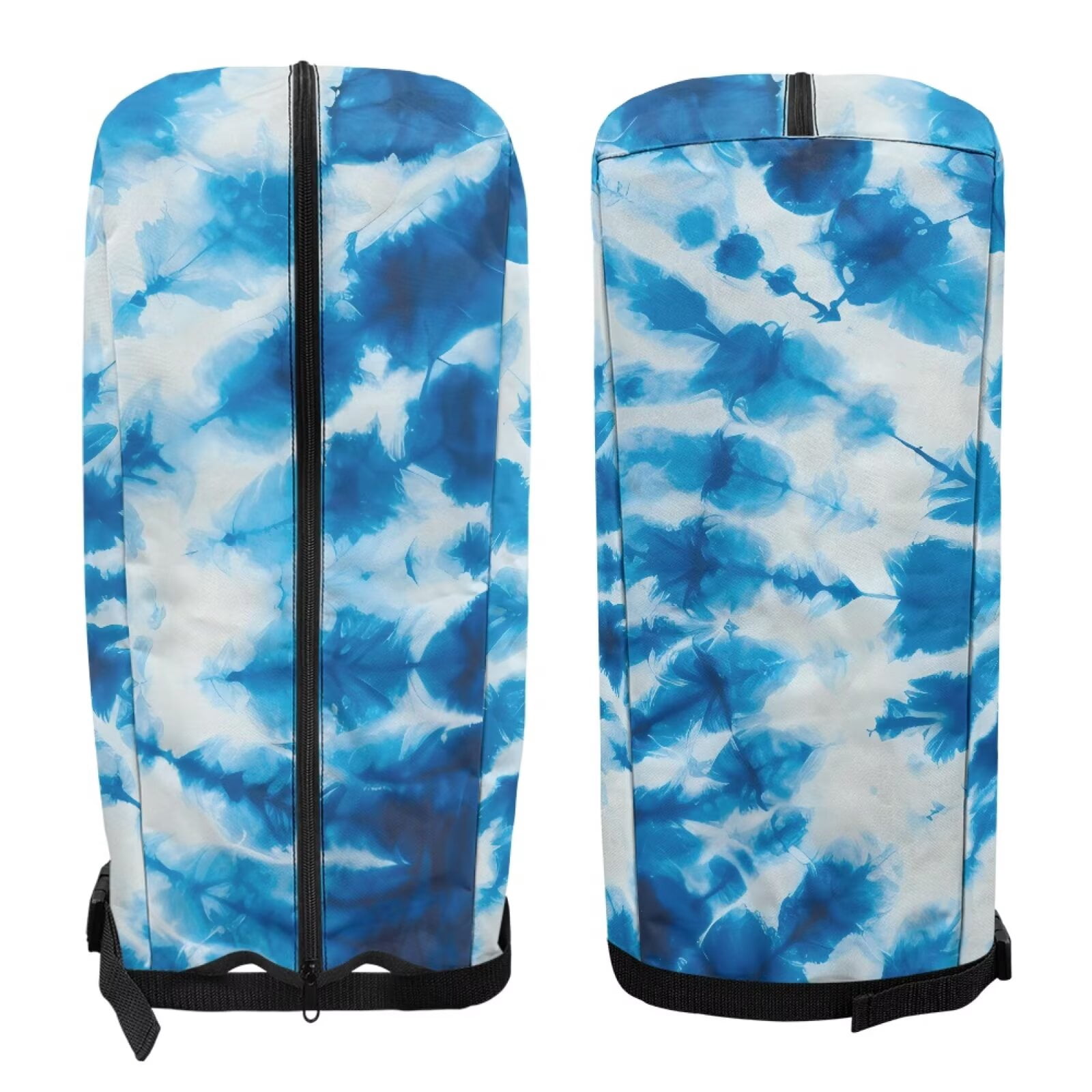 Chririnla Blue Swirl Tie Dye Golf Bag Rain Cover Waterproof Hood with Snap Button Dust & UV Protection Universal Fit for Most Tour Bags, Cart Bags & Stand Bags