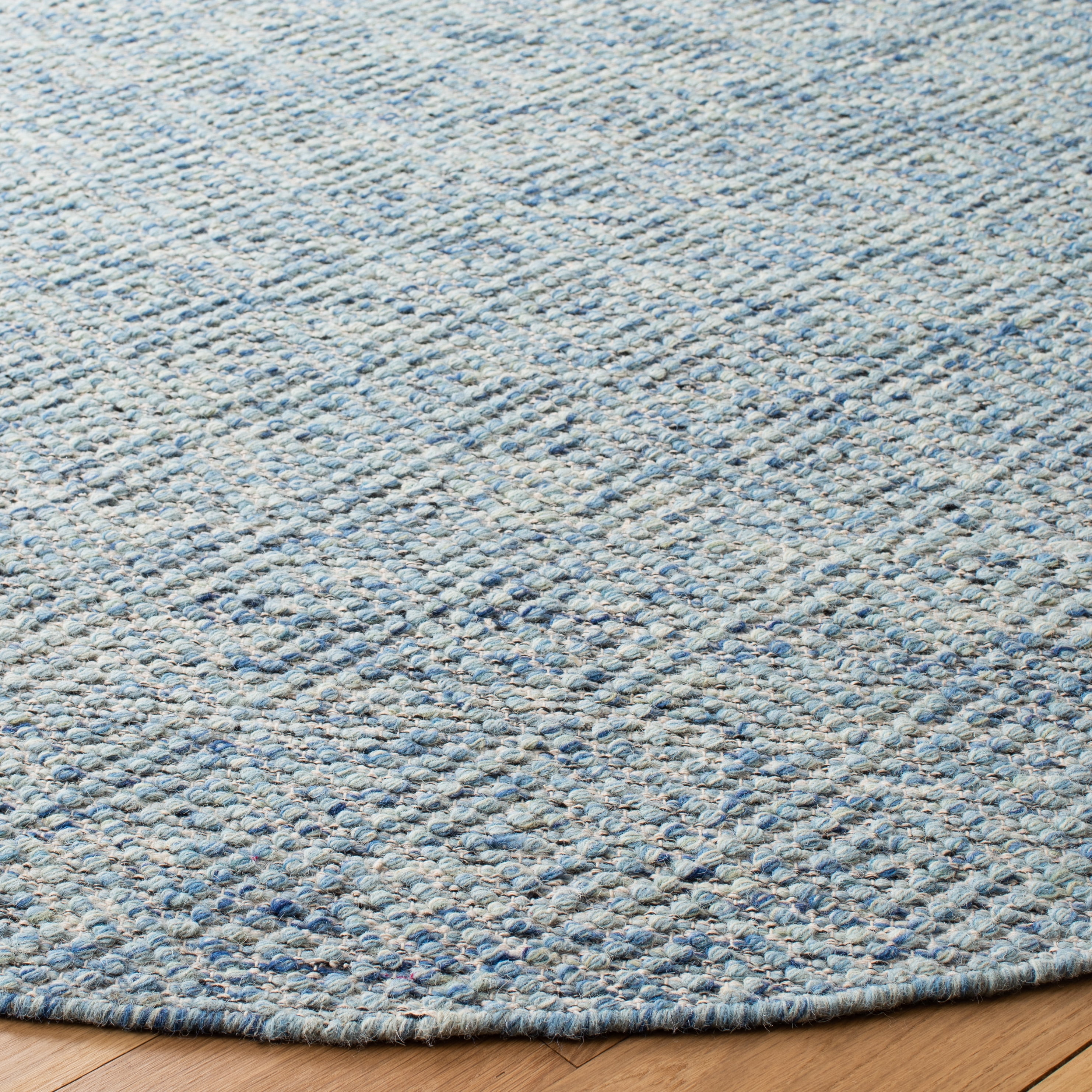 SAFAVIEH Natura Eanna Geometric Area Rug, Blue, 7' x 7' Round