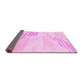 thumbnail image 2 of Ahgly Company Indoor Square Solid Pink Modern Area Rugs, 3' Square, 2 of 4