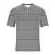 thumbnail image 5 of Blusas y camisas de manga corta y cuello redondo para hombre, blusa informal de poliéster de color liso con botones y cuello redondo a la moda para hombre., 5 of 5