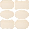 thumbnail image 1 of 6pcs Blank Hanging Signs Unfinished Wood Signs DIY Hanging Wooden Boards, 1 of 8