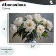 thumbnail image 4 of Stupell Industries French Country In Full Bloom White Peonies Canvas Art, 24 x 16, by Petals Prints Design, 4 of 8