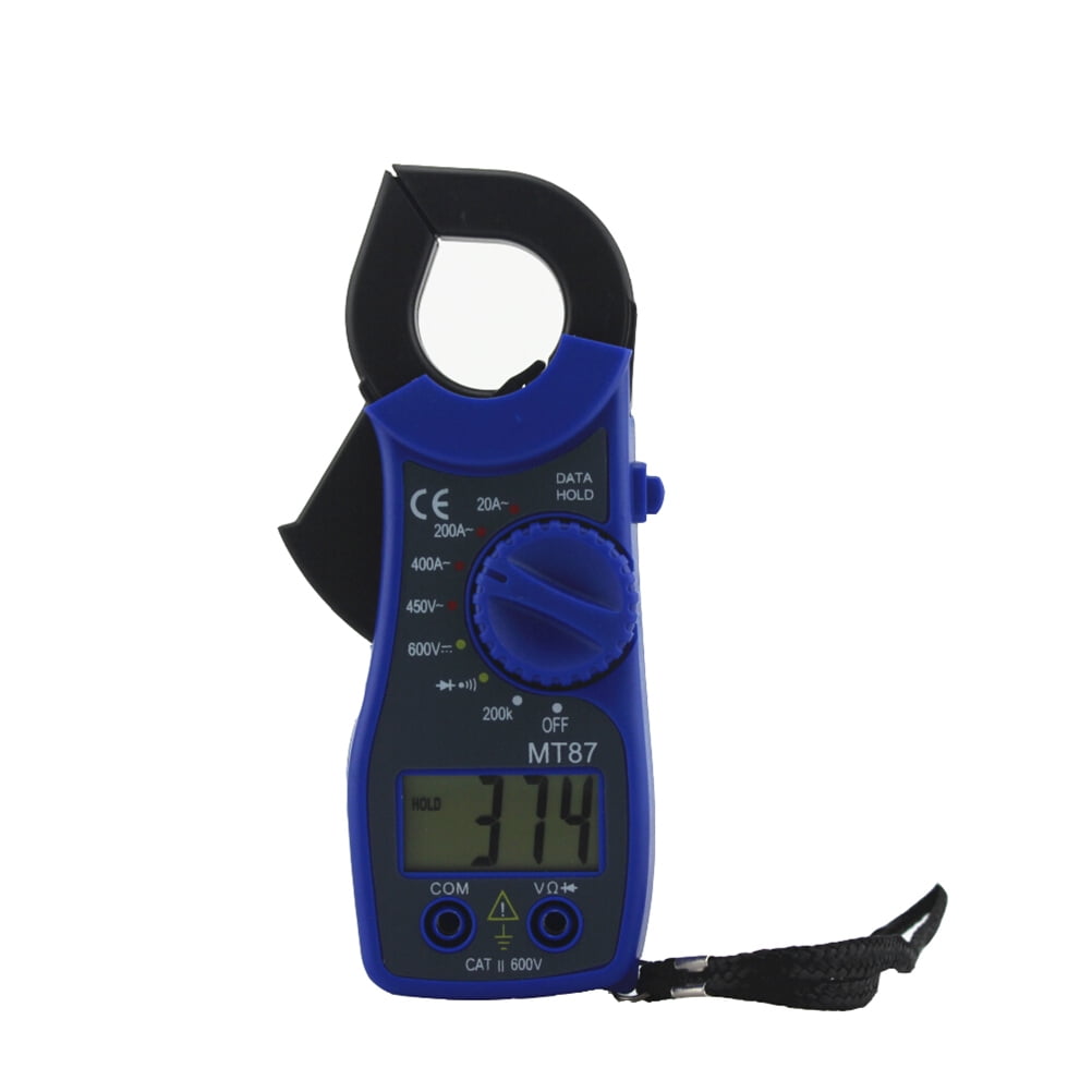 2pcs MT87 Blue Digital Multimeter Clamp Meter Current Clamp Pincers Current Voltage Tester
