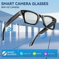 thumbnail image 3 of Smart Glasses with 8MP HD Camera Photo Video Recording, ChatGPT AI Photos Recognition, Live Language Translation Bluetooth Headset, 3 of 15