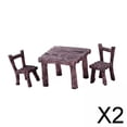 thumbnail image 1 of Conjunto de Sillas y Mesa de Plástico Moderno para Exteriores CUTICAT 2 piezas, 1 of 8