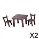 thumbnail image 1 of Conjunto de Sillas y Mesa de Plástico Moderno para Exteriores CUTICAT 2 piezas, 1 of 8