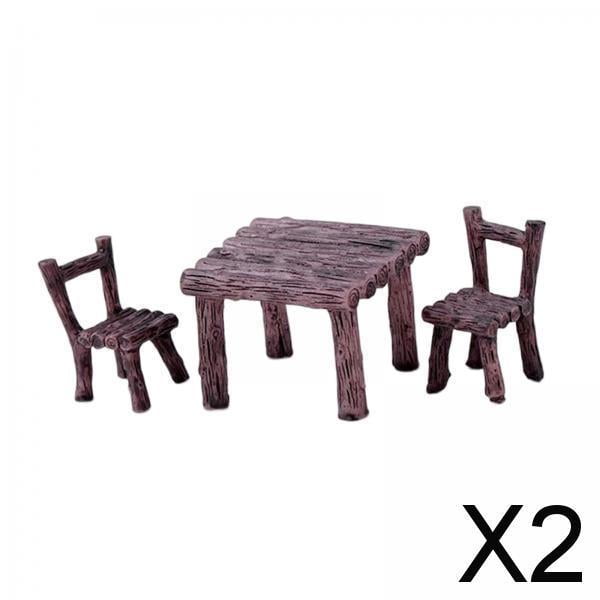 Conjunto de Sillas y Mesa de Plástico Moderno para Exteriores CUTICAT 2 piezas