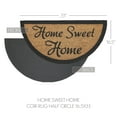 thumbnail image 2 of VHC Brands Home Sweet Home Coir Rug Half Circle 16.5x33, 2 of 5