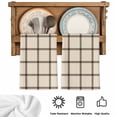 thumbnail image 5 of Linen Buffalo Check Kitchen Towels Set of 4, Retro Black Lines Grid Pattern Absorbent Dish Towels for Kitchen, Microfiber Hand Towel, Quick Drying Tea Towel for Cleaning Decorative Dishcloths, 5 of 7
