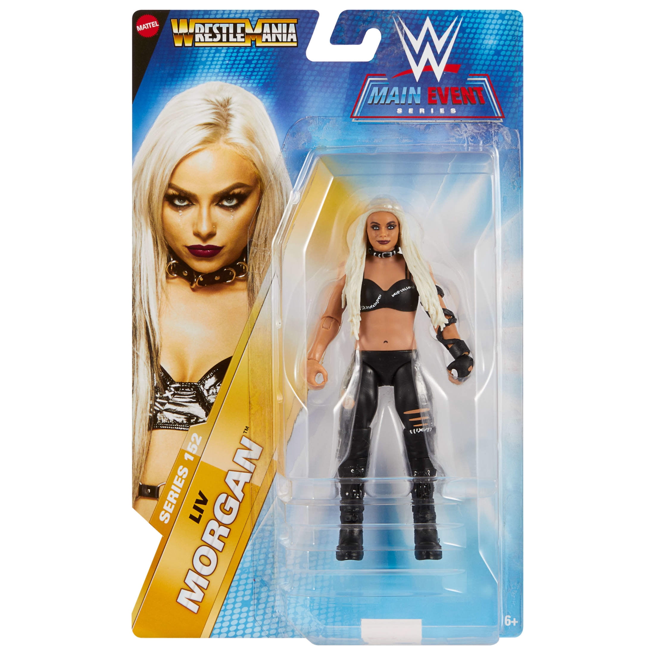 WWE Liv Morgan Action Figure, Main Event Series #152 6-inch Collectible Superstar with Articulation