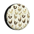 thumbnail image 1 of Fotbe Chicken Cartoon Funda de Llanta de Repuesto con Estampado, Engrosada, Ajuste Universal para Jeep, Remolque, RV, SUV, Camión-15 inch, 1 of 6
