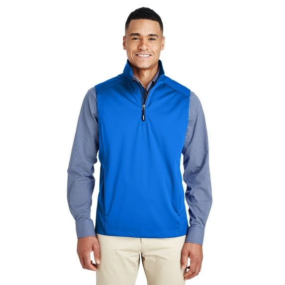 Ash City - Core 365 Men's Techno Lite Three-Layer Knit Tech-Shell Quarter-Zip Vest - CE709