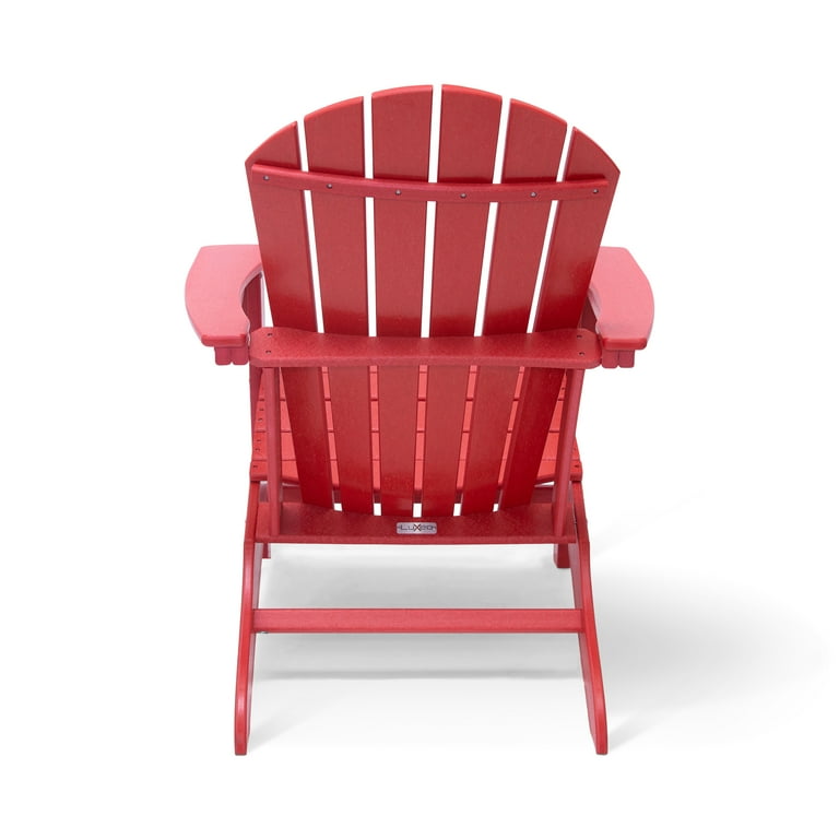 Patio leisure line adirondack chair online red