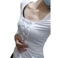 thumbnail image 4 of Coduop Women Slim Fit Long Sleeve Crop Tops Casual Off Shoulder Solid Color T Shirt Aesthetic Tees, 4 of 9