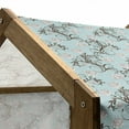 thumbnail image 5 of Victorian Pet House, Floral Composition with Vintage Inspirations Abstract Swirled Stalks, Outdoor & Indoor Portable Dog Kennel with Pillow and Cover, 5 Sizes, Seafoam Brown White, by Ambesonne, 5 of 5