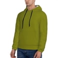 thumbnail image 3 of Goofa Olive for Men's Hooded Sweatshirt - Lightweight Pullover Hoodie with Kangaroo Pocket, Perfect for Everyday Wear-, 3 of 7