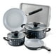thumbnail image 1 of Juego de ollas Disney Monochrome. Farberware. 7 pzs. Aluminio con antiadherente cerámico., 1 of 1