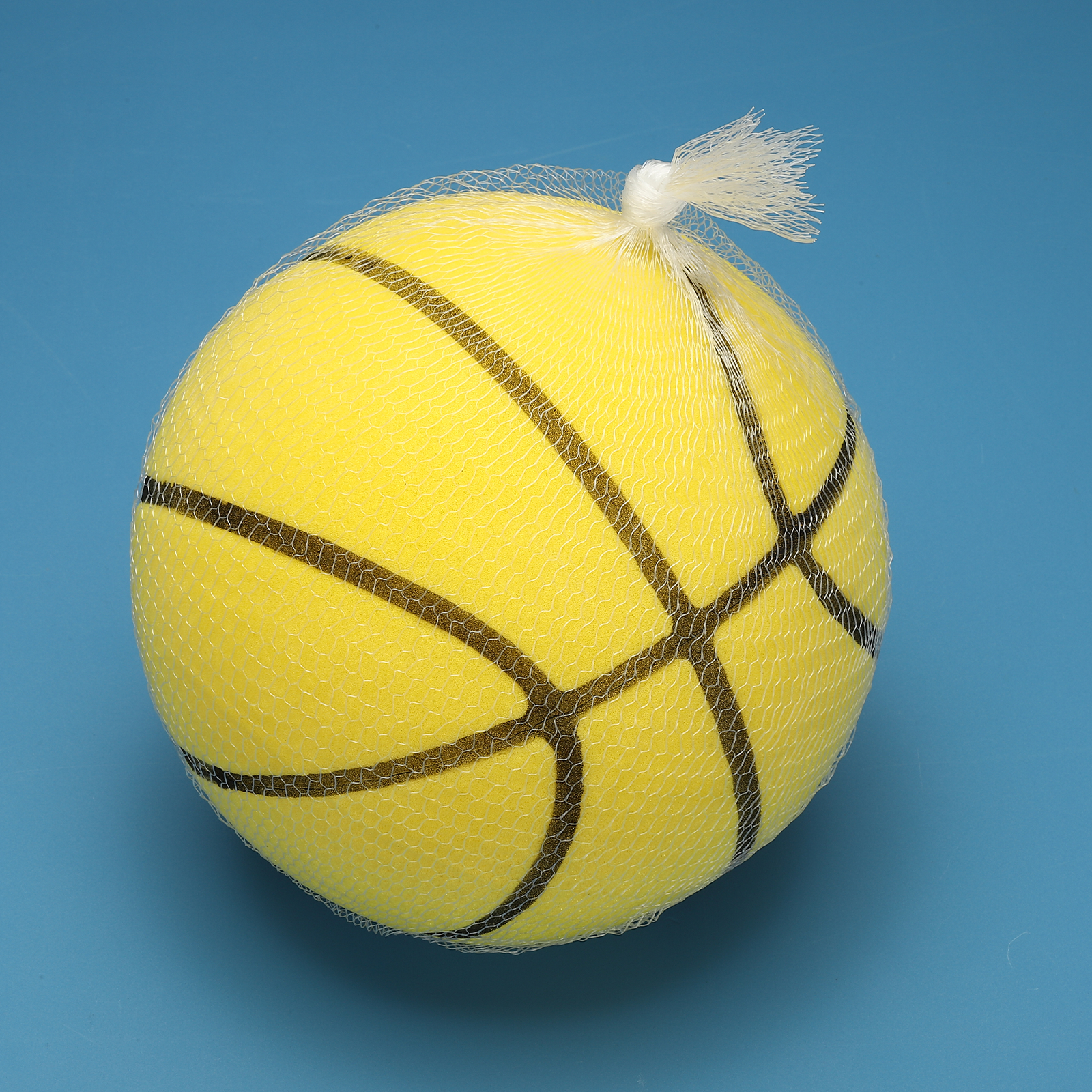 Uxcell Silent Basketball 8.3" No Noise High-Density Foam Dribbling Indoor Basketball with Net Bag forIndoor Sport Yellow