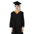 thumbnail image 2 of Capucha de graduación GraduationMall Deluxe unisex para solteros, color naranja, 2 of 5