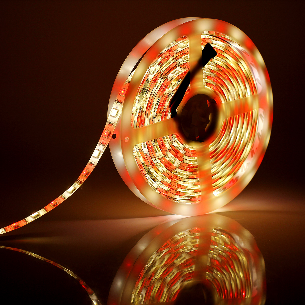 SUPERNIGHT RGBWW Flexible 16.4ft 5M 300LEDs Color SMD 5050 LED Strip Light IP65 Waterproof + 44Keys IR Remote Controller + Power Supply Full Kit