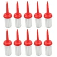 thumbnail image 1 of 10 Pcs T-Shirts de Golf Type Brosse Faible Résistance Plus de Distance Hauteur Constante T-Shirts en Plastique pour Entraînement de Golf Poignée Rouge Cheveux Blancs, 1 of 8