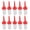 Red/White, variant on M Buder 10pcs Golf Tees Brush Type Low Resistance Consistent Height Plastic Tees for Driver Training - Blue Handle White Hair, Unbreakable & Biodegradable (3.9 inches / 10 cm)