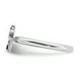 thumbnail image 3 of Amethyst Sterling Silver Rhodium Cross Ring, 3 of 8