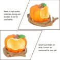 thumbnail image 2 of Shisuyan 1PC Bird Parrot Feeding Box Pumpkin Shape Plastic Feeder Bird Cage Food Cup, 2 of 9