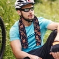 thumbnail image 7 of Pofeuu Leopard Print Print Cooling Towel Cold Towel Ice Towel Microfiber Cool Towel Headband for Sports, Yoga, Golf, Gym, Running, Fitness,Camping, 7 of 7