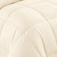 thumbnail image 3 of 600 Thread Count Egyptian Cotton Comforter – Box-Stitched Design, 300 GSM Fill, Single Piece Bedding Comforter, Cal-King Size 98" x 104" Inches, 1pc Comforter with 4 Corner Tabs, (Ivory), 3 of 4