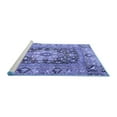 thumbnail image 2 of Ahgly Company Machine Washable Indoor Round Animal Blue Traditional Area Rugs, 5' Round, 2 of 4