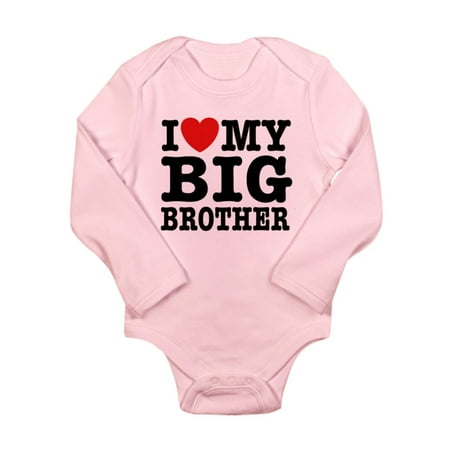 

CafePress - I Love My Big Brother - Long Sleeve Infant Bodysuit