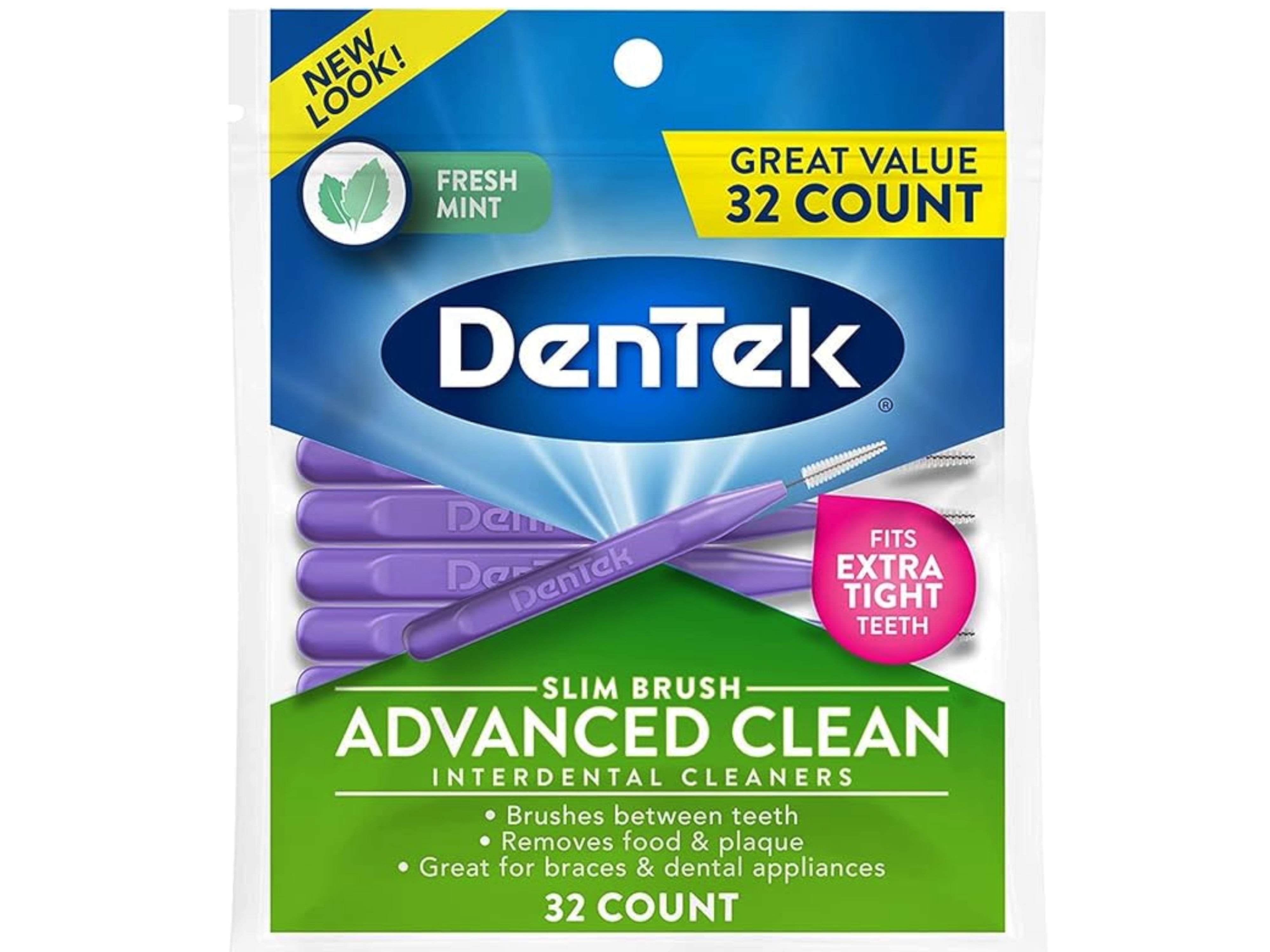 DenTek Slim Brush Advanced Clean Interdental Cleaners, Tight