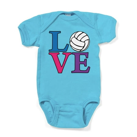 

CafePress - Multi Volleyball LOVE - Cute Infant Bodysuit Baby Romper