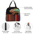 thumbnail image 4 of Salouo Chameleon Panther On Colored Pencils for Unisex Lunch Bag Leakproof Lunch Tote Large Capacity Reusable Insulated Lunch Box Cooler Lunch Container for Work/Office/Picnic/Travel-Black, 4 of 8