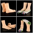 thumbnail image 2 of Minkissy 1 Pair Foot Models Foot Sock Display Mold PVC Vinyl Realistic For Artists, 2 of 8