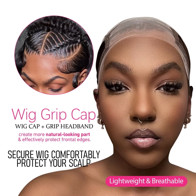 Wig Grip Cap Breathable Mesh Lace Front Non-Slip Adjustable LightBrown Milano No-Slip Wig GripCap / Grip Cap – Shirley main image 3